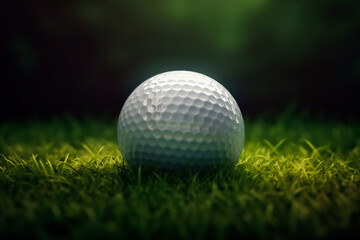 Fototapeta premium Golf Ball on the Edge of Glory . Generative AI