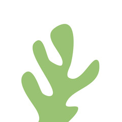 Abstract Green  Coral Shape