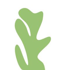 Abstract Green  Coral Shape