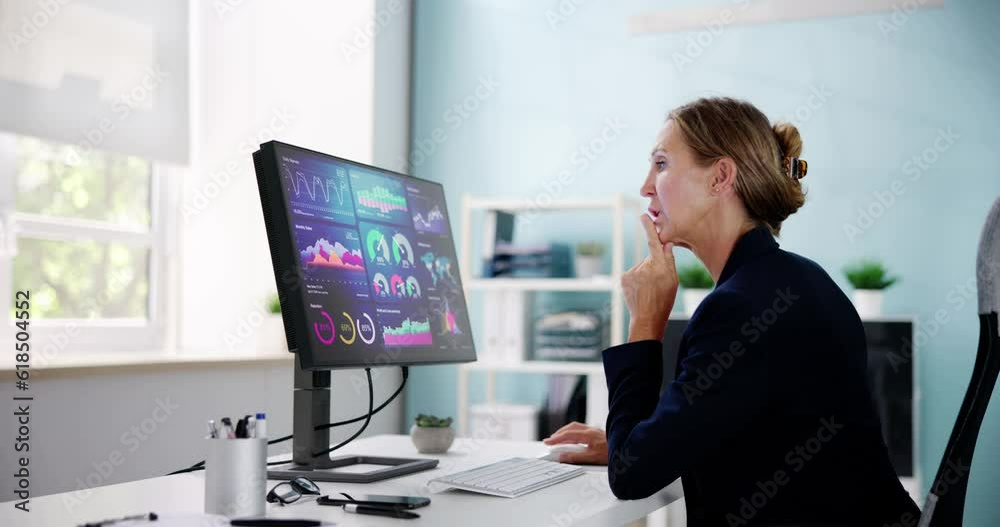 Aufkleber financial business analytics data dashboard