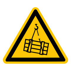 Schwebende Gefahr Kran