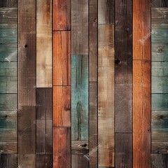 old color wooden texture background, Vintage wallpaper colors Patterned of brightly colored panels of weathered painted wooden boards.