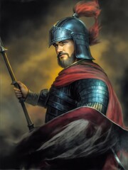 Naklejka premium Milosh Obilic ( Miloš Obilić ),was a legendary Serbian knight who is reputed to have been in the service of Prince Lazar during the Ottoman invasion of Serbia