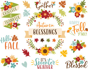 Fototapeta premium Fall, Autumn, flowers