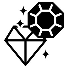 Gem glyph icon