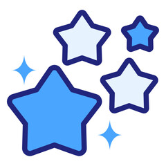 stars blue icon