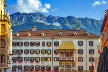 View of the famous golden roof in Innsbruck