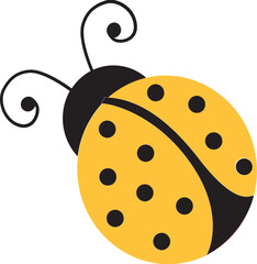 ladybug, yellow