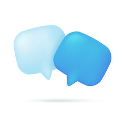 3D text box. Speech bubble dialogue comic style.