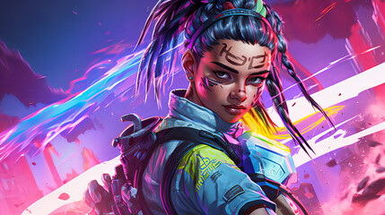 anime apex legends by ANM legends,Generative AI