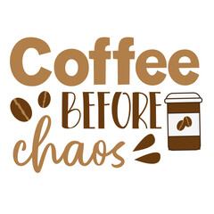 Coffee Hand drawn motivation lettering phrase in modern calligraphy style. Inspiration slogan for print and poster design. Vector illustration. . Vector illustration