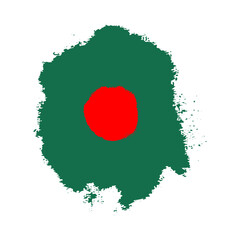 Bangladesh flag with brush strokes vector illustration independence day, Bangladesh flag brush Vector, Bangladesh Flag Brush Vector Illustration