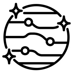 mars outline icon icon © LUTFIX