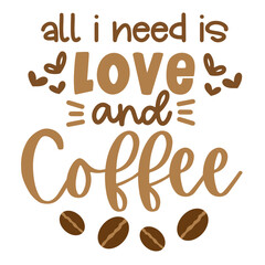 Coffee Hand drawn motivation lettering phrase in modern calligraphy style. Inspiration slogan for print and poster design. Vector illustration. . Vector illustration