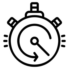 timer outline icon icon