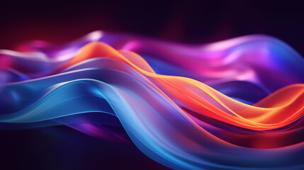 llustration of colored energies, multicolored silk, background