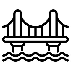 bridge outline icon icon