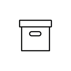 Box office elements icon. Simple line, outline vector elements of cabinet accessories icons for ui and ux, website or mobile application