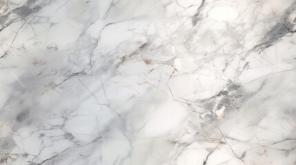 Seamless white marble texture background, AI generated
