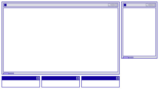 Computer dialog box stream overlay for Vtuber vector template 