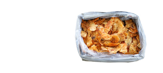 Close up view of dry seafood                               