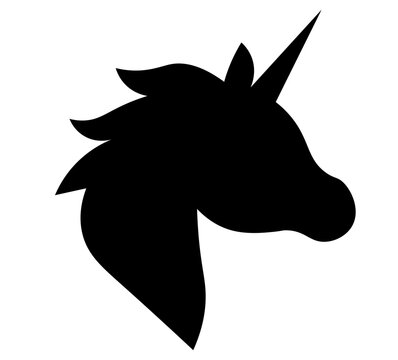 unicorn head silhouette