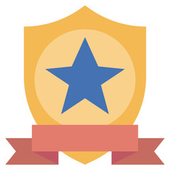 WINNERS SHIELD line icon,linear,outline,graphic,illustration