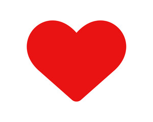 Heart icon. Red heart symbol. Valentine's Day symbol. Like icon.

