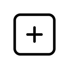 Simple Add icon. The icon can be used for websites, print templates, presentation templates, illustrations, etc