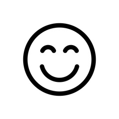 Simple Emoticon icon. The icon can be used for websites, print templates, presentation templates, illustrations, etc