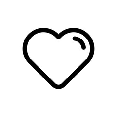 Simple Love icon. The icon can be used for websites, print templates, presentation templates, illustrations, etc
