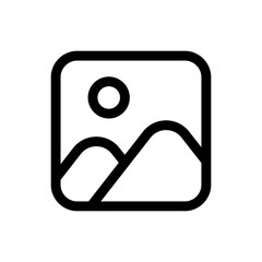 Simple Image icon. The icon can be used for websites, print templates, presentation templates, illustrations, etc