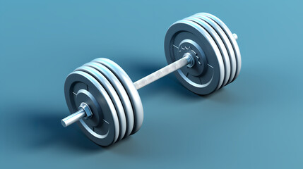 barbell digital render ai gen