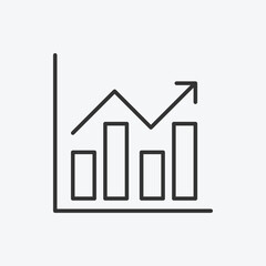 Report vector icon. Management line icon. Business Management outline icon. Vector icon related to business process, team work and human resource management. 