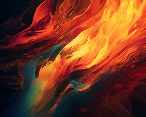 Mesmerizing abstract background with vibrant colors and flowing shapes