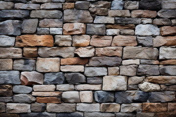 a close up of a stone wall in vibrant colors, Generative Ai