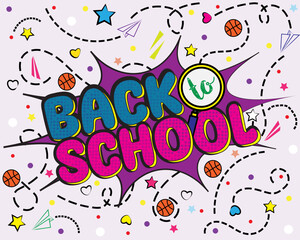 Back to School Background. Back to School Graphic Style.