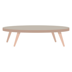 Isolated colored table furniture sketch icon Vector