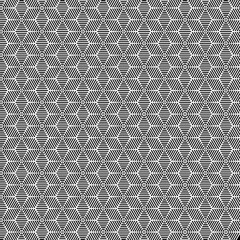 Vector modern sacred tattoo . Geometric seamless halftone pattern. Flower Of Life and abstract shapes made in Black and White.