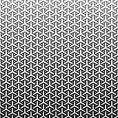 Vector modern sacred tattoo . Geometric seamless halftone pattern. Flower Of Life and abstract shapes made in Black and White.