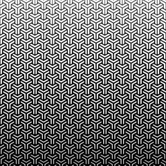 Vector modern sacred tattoo . Geometric seamless halftone pattern. Flower Of Life and abstract shapes made in Black and White.