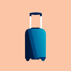 suitcase vector in minimal style