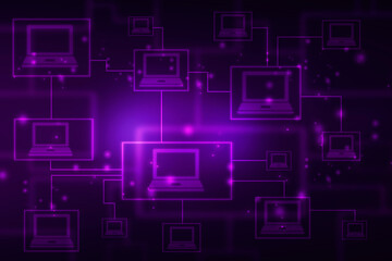 Obraz premium Digital Abstract technology background,2d illustration