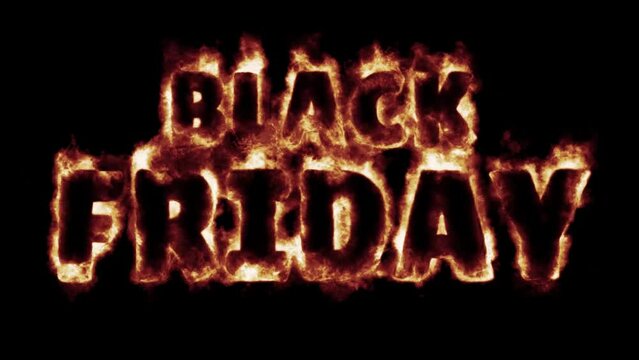 fiery font burning text fire on letters and numbers -  red blue green flames - black friday
