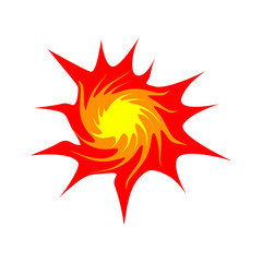 Boom, speech bubble. Banner, speech bubble, poster and sticker concept, memphis geometric style	