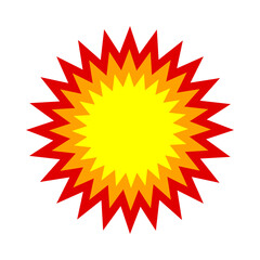 Boom, speech bubble. Banner, speech bubble, poster and sticker concept, memphis geometric style	