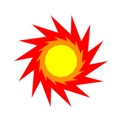 Boom, speech bubble. Banner, speech bubble, poster and sticker concept, memphis geometric style	