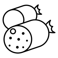 Beef sausage icon