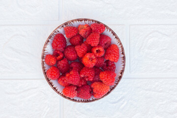 Fresh raspberries