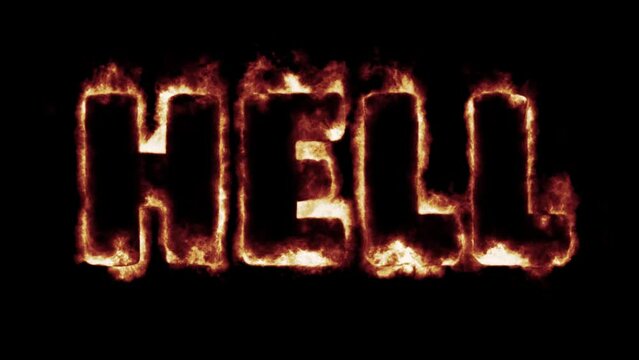 fiery font burning text fire on letters and numbers -  red blue green flames - hell